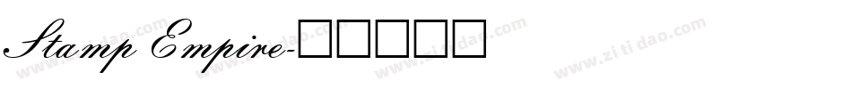 Stamp Empire字体转换